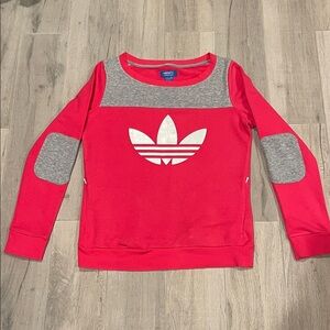 Adidas Womens Hot Pink Sweatshirt side pockets Size M